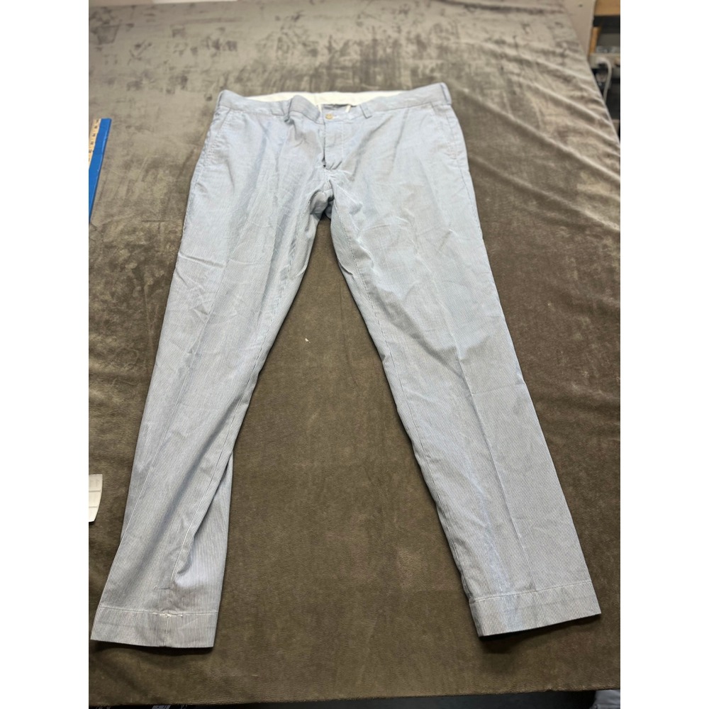 Polo Ralph Lauren‎ Pants Men's 40X32 Slim Fit Blue Striped Deck Boat Golf Yacht